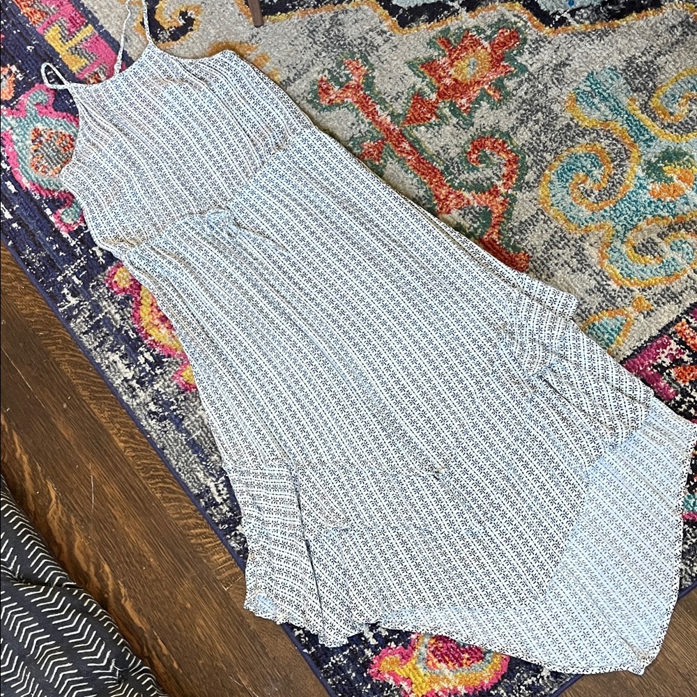 O'Neill Blue and White Midi Dress